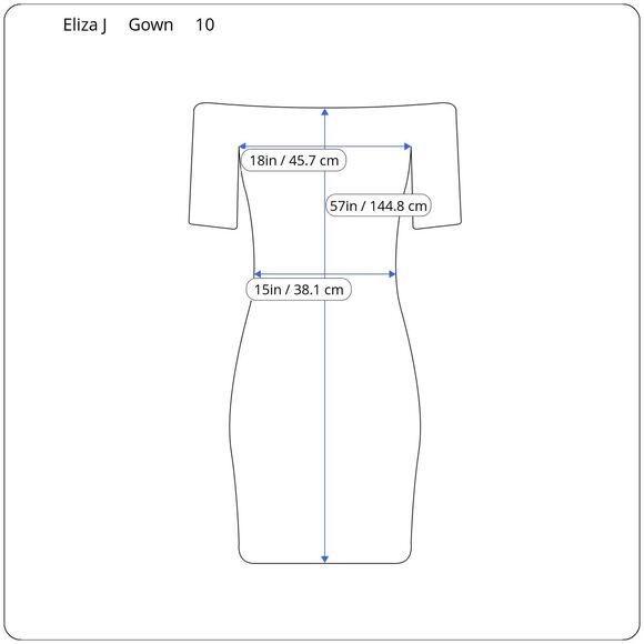Eliza J Black Gown Dress Womens 10 Off Shoulder Twist Front Gala Dressy Minimal - Picture 9 of 9